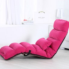 1인용 일본식 접이형 빈백 소파침대 BLC A140, 핑크