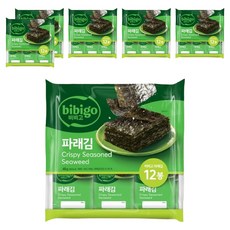 비비고 파래김 도시락김, 48g, 6개