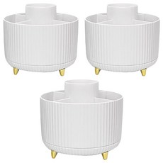 AHOYE 360度旋轉化妝刷收納筒, 3個, 單一顏色