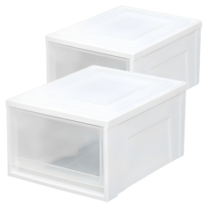 아이리스 시스템 수납박스 BC-450, 클리어, 2개