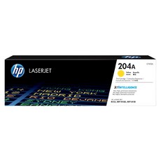 HP 惠普 204A 碳粉匣 CF512A 適用於M154和MFP M180系列印表機 約900頁列印量, 黃色, 1個