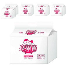 樂爾寶 黏貼型成人紙尿褲 實惠型, L-XL, 16片, 6包