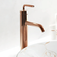 KOHLER Purist Vessel 單孔臉盆龍頭 玫瑰金 14404T-4A-RGD, 1個