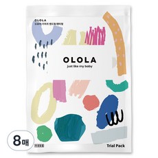OLOLA 카멜 팬티형 체험팩 샘플 낮밤 아기기저귀, 특대형(XL), 8매