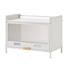 Ins風多功能廚具收納櫃, 白色