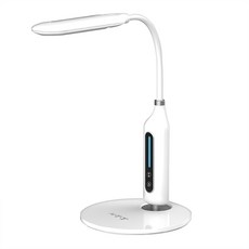H-T-T 新幹線 LED時尚護眼檯燈, 三段色溫, 長按無段調光, 亮度10-100%隨你調, 白色