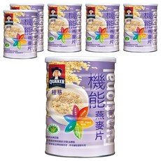 QUAKER 桂格 機能燕麥片, 6罐, 700g