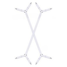 床單固定長夾夾吊帶, 2個, 白色