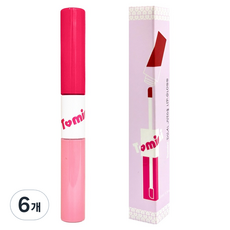 Tomini 雙效水潤唇蜜 10g, 6個, 嬰兒粉 + 櫻桃粉