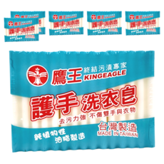 KINGEAGLE 鷹王 護手洗衣皂，去污力強 不傷雙手與衣物, 6包, 600g