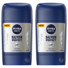 NIVEA 妮維雅 男士止汗爽身乳膏 極限動力 銀離子 制臭 48h 長效乾爽, 50ml, 2瓶