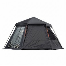 IDOOGEN Mobility A10 MAX 車泊帳篷 對接庇護所 獨立式車邊帳 + 專用TPU寬景窗 套裝組合, 黑色, 5人