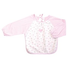 vivibaby 長袖圍兜 畫畫衣 台灣製, 1個, 1個裝, 粉色