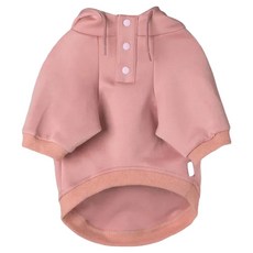 SPUTNIK 刺繡帽T 寵物帽T 保暖舒適 時尚可愛 狗狗衣服, 粉紅, 1件