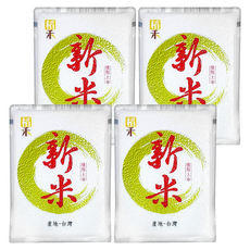 山水米 新米, 三等, 1.5kg, 4個