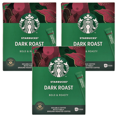 STARBUCKS 星巴克 特選系列 深度烘焙咖啡 隨手包, 2.3g, 10包, 3盒