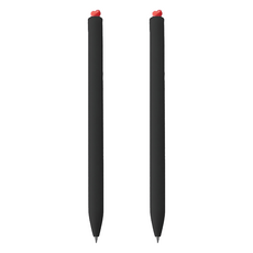 kaco 阿爾法柔軟愛心二代中性筆 0.5mm, 黑色, 2個