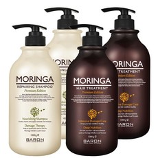 韓國 BARON 辣木滋潤洗髮精 1000g+護髮素 1000g, 2組