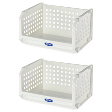 KEYWAY 聯府 開放式整理架 P5-0079 M(320 x 257 x 190mm), 白色, 2個