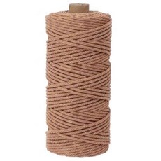 天然無油麻繩3mm*100公尺 DIY手工藝品、園藝造景、禮品包裝適用, 1入