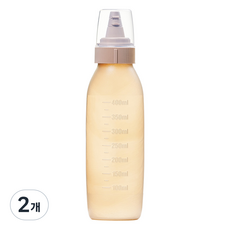 씨밀렉스 액상 가루를 한번에 프리즐 3단 노즐 양념 소스통 오렌지, 500ml, 2개