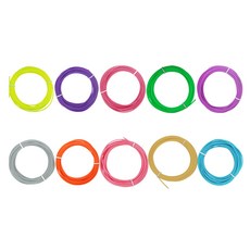 Eco Maum 低溫3D筆 PCL線材 5m 11~20, 單一商品, 混合顏色