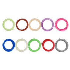 Eco Maeum 低溫3D筆 PCL線材 5m 1~10, 單一商品, 混合色
