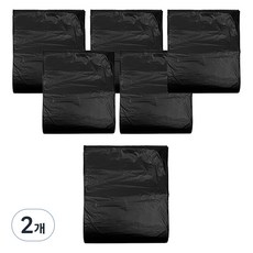 월드크린 분리수거 배접 비닐봉투 검정색 50p, 50L, 600개