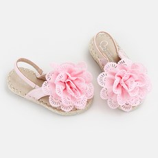 BIZUBIJOU 女童款公主花朵裝飾涼鞋 夏季拖鞋 Chloe