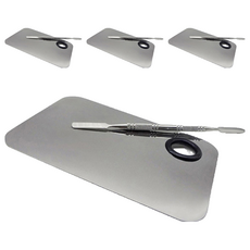 美甲彩妝盤+抹刀套組, 混色, 4組