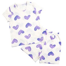 Maykids 孩童愛心短袖T恤5分褲套裝