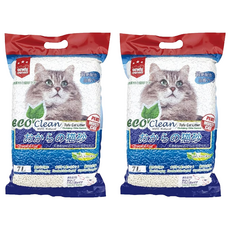 ECO Clean 豆腐貓砂 天然豆渣多倍纖維 快速吸收 吸水力強 7L, 原味, 2袋