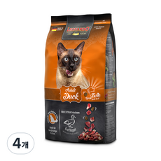 레오나르도 어덜트 고양이 건식사료, 오리, 1.8kg, 4개