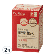 닥터파이토 리포좀 철분C, 30정, 2개