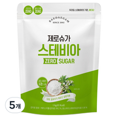 배대감 대용량 제로슈가 스테비아, 1kg, 5개