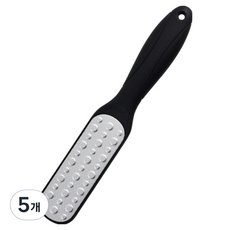 발 각질제거 굳은살 발 뒤꿈치 양면 풋파일 블랙, 230g, 5개, 1개입