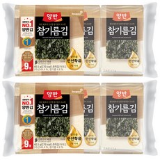 양반 참기름 김, 4.5g, 18개