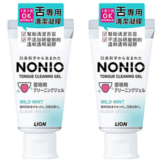 LION 獅王 NONIO 舌苔清潔凝膠 薄荷, 45g, 2條