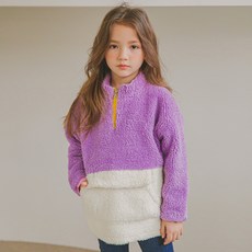 LILIPURRI 女童拼色套頭毛衣