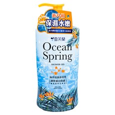 雪芙蘭 海洋活泉沐浴乳, 膠原蛋白保濕, 愉悅海島花果香, 1kg, 1瓶