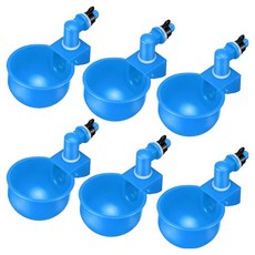 Bogeuring 小雞/雞用自動飲水器, 藍色, 6個