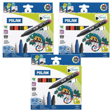 MILAN 魔法變色彩色筆, 粗筆桿 多色, 3盒
