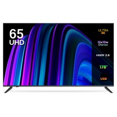 이노스 4K UHD 제로 베젤 TV, 164cm(65인치), E6501UHD, 스탠드형, 고객직접설치