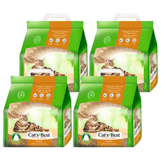 Cat's Best 崩解細粒木屑砂 橘標, 4.3kg, 4包