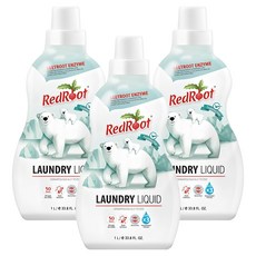 레드루트 유아 세탁세제 무향 플러스 본품, 1L, 1개입, 3개
