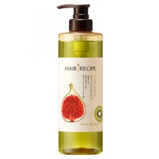 HAIR RECIPE 髮的食譜 清爽豐盈洗髮露 奇異果無花果, 530ml, 1瓶