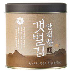 만전김 담백한 갯벌김 캔, 30g, 1개