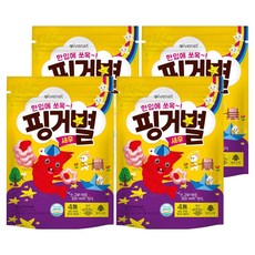 아이배냇 아동용 핑거별 쌀과자, 새우맛, 30g, 4개