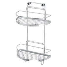 DAY&DAY 日日家居 半圓形雙層活動架 釘式 #304不鏽鋼, 銀色, 1個