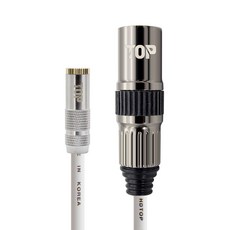 HDtop 3.5 立體聲母頭轉XLR公頭連接線 50米, 金屬白, 1個, HT-TP3463